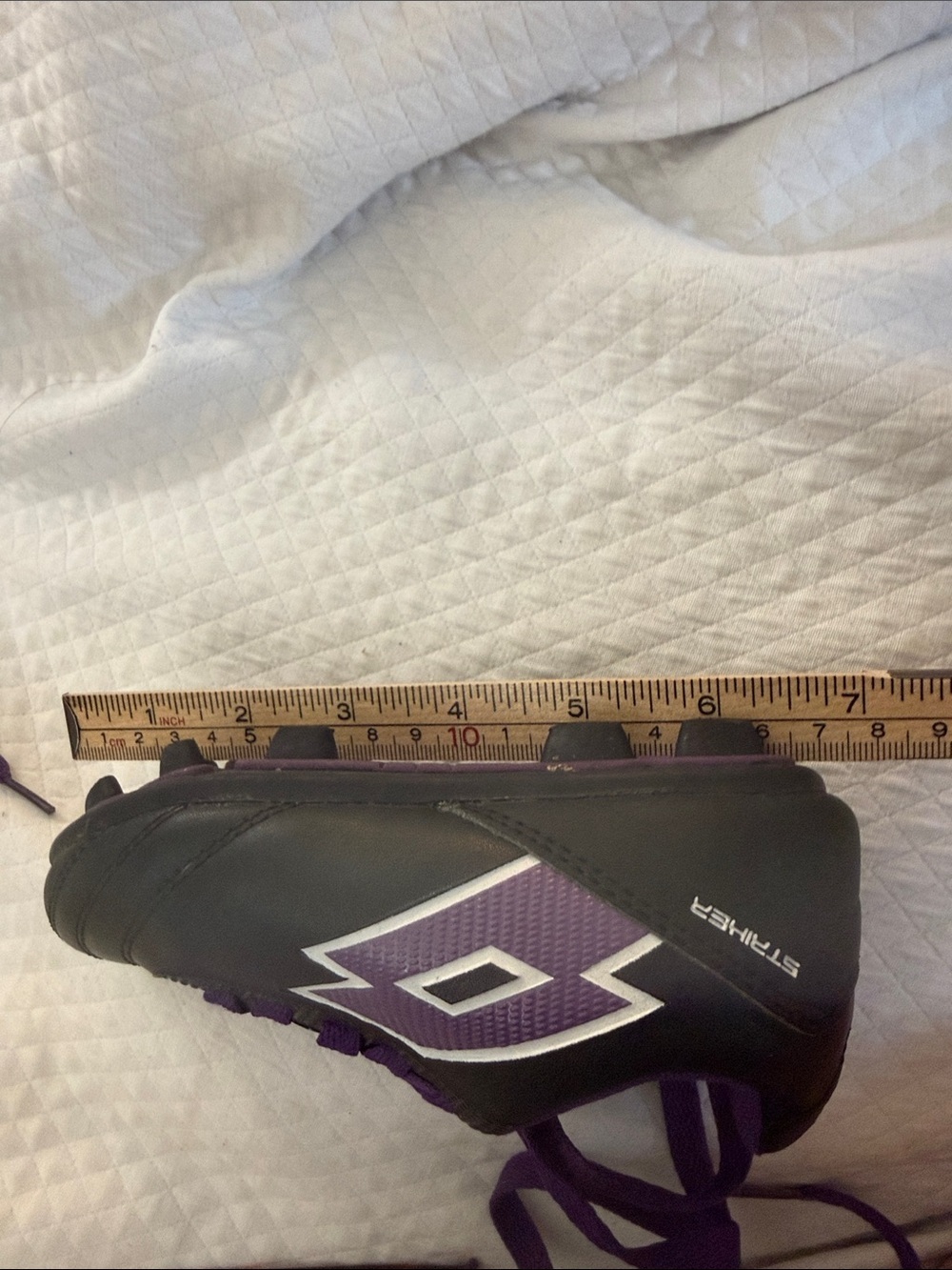 Lotto Striker Youth Girl's Soccer Cleats Black Purple Size US 9T - Picture 7 of 7